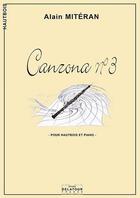 Couverture du livre « Canzona n03 pour hautbois et piano » de Alain Miteran aux éditions Delatour