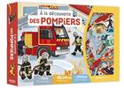 Couverture du livre « À la découverte des pompiers » de Caroline Modeste et Sophie Blitman aux éditions Philippe Auzou
