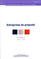 Couverture du livre « Entreprises de propreté (édition 2009) » de  aux éditions Direction Des Journaux Officiels
