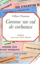 Couverture du livre « Comme Un Vol De Corbeaux » de Gilbert Prouteau aux éditions Table Ronde