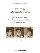 Couverture du livre « Lettres du Mont-Valérien » de Jane Audoli-Courtault aux éditions Ouest France