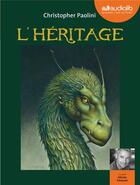 Couverture du livre « Eragon - t04 - eragon 4 - l'heritage - livre audio 3 cd mp3 - livret 8 pages » de Christopher Paolini aux éditions Audiolib