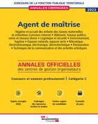 Couverture du livre « Agent de maîtrise 2023 : concours et examens ; catégorie C (édition 2022/2023) » de  aux éditions Documentation Francaise