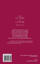 Couverture du livre « Entre le vers et la rose » de Bastien Langard aux éditions Editions Maia