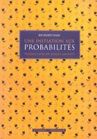 Couverture du livre « Initiation aux probabilites » de Isaac R. aux éditions Vuibert