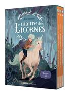 Couverture du livre « Le maître des licornes : coffret Tomes 1 à 3 : la forêt des lumières ; le continent Crépuscule ; l'homme sans nom » de Eric Sanvoisin et Federica Frenna aux éditions Auzou