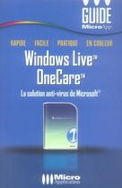 Couverture du livre « Windows live onecare » de Jean-Paul Mesters aux éditions Micro Application