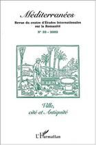 Couverture du livre « Ville cité et Antiquité » de  aux éditions L'harmattan