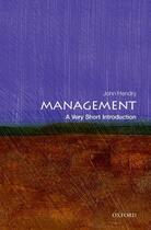 Couverture du livre « Management: A Very Short Introduction » de Hendry John aux éditions Oup Oxford