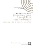 Couverture du livre « Intangibilité des frontières : une preuve de la maturité africaine » de Pierre Tshinanga Ngelu et Pacifique Hippolyte Luabeya aux éditions Connaissances Et Savoirs