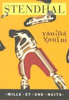 Couverture du livre « Vanina vanini » de Stendhal/Fey-Gosset aux éditions Fayard/mille Et Une Nuits