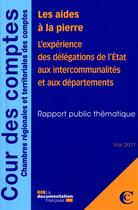 Couverture du livre « Aides à la pierre » de Cour De Comptes aux éditions Documentation Francaise