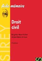 Couverture du livre « Droit civil (9e édition) » de Anne-Marie Simon et Brigitte Hess-Fallon aux éditions Sirey