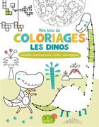 Couverture du livre « Coloriages les dinos (coll. mes petits blocs) » de  aux éditions 1 2 3 Soleil