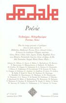Couverture du livre « Dedale N 11/12 Poesie Technique Et Metaphysique » de  aux éditions Maisonneuve Larose