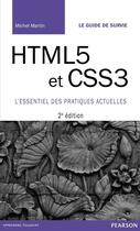 Couverture du livre « HTML5 & CSS 3 (2e édition) » de Michel Martin aux éditions Pearson