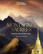 Couverture du livre « Montagnes sacrées » de Anne Cauquetoux aux éditions National Geographic