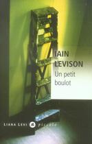 Couverture du livre « Un petit boulot » de Iain Levison aux éditions Liana Levi