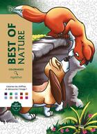 Couverture du livre « Art-thérapie ; Coloriages mystères : Best of Nature » de Disney aux éditions Hachette Heroes