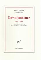 Couverture du livre « Correspondance 1919-1938 » de Breton/Eluard aux éditions Gallimard