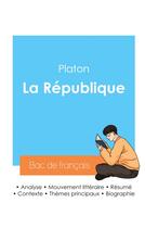 Couverture du livre « Réussir son Bac de philosophie 2024 : Analyse de La République de Platon » de Platon aux éditions Bac De Francais