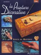 Couverture du livre « La peinture décorative » de Jackie Bienvenu aux éditions Editions Carpentier