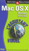 Couverture du livre « Assistant visuel astuces & solutions mac os x.2 » de Pierre Brandeis aux éditions First Interactive