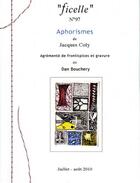 Couverture du livre « Ficellen 97 - aphorismes de jacques coly - illustrations de dan bouchery » de Jacques Coly & Dan B aux éditions Rougier