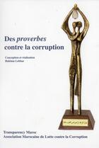 Couverture du livre « Des proverbes contre la corruption » de  aux éditions Tarik