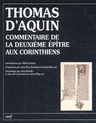 Couverture du livre « Commentaire de la deuxieme epitre aux corinthiens » de Thomas D'Aquin aux éditions Cerf