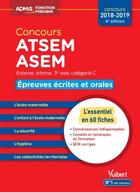 Couverture du livre « Concours ATSEM, ASEM ; externe, interne, 3e voie ; catégorie C ; épreuves écrites et orales (concours 2018/2019) » de Caroline Dubuis aux éditions Vuibert