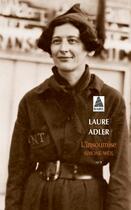 Couverture du livre « L'insoumise : Simone Weil » de Laure Adler aux éditions Actes Sud