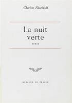 Couverture du livre « La nuit verte » de Nicoidski Clarisse aux éditions Mercure De France
