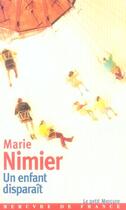 Couverture du livre « Un enfant disparait » de Marie Nimier aux éditions Mercure De France