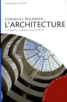 Couverture du livre « Comment regarder l'architecture » de Prina-F aux éditions Hazan