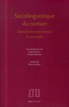 Couverture du livre « Sociolinguistique du contact : Dictionnaire des termes et concepts » de Jacky Simonin aux éditions Ens Lyon