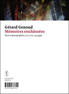 Couverture du livre « Mémoires enchassées » de Gerard Genoud aux éditions Art Et Fiction