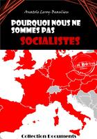 Couverture du livre « Pourquoi nous ne sommes pas socialistes » de Anatole Leroy-Beaulieu aux éditions Ink Book