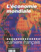 Couverture du livre « Cf 269 economie mondiale » de  aux éditions Documentation Francaise