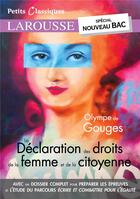 Couverture du livre « La déclaration des droits de la femme et de la citoyenne » de Olympe De Gouges aux éditions Larousse