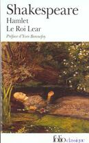 Couverture du livre « Hamlet ; le roi Lear » de William Shakespeare aux éditions Folio