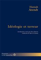 Couverture du livre « Idéologie et terreur » de Arendt/Bouretz aux éditions Hermann