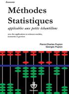 Couverture du livre « Méthodes statistiques ; applicables aux petits échantillons » de Pierre-Charles Pupion et Georges Pupion aux éditions Hermann