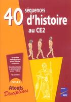 Couverture du livre « 40 sequences histoire au ce2 » de Lamblin/Fontaine aux éditions Retz