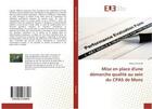 Couverture du livre « Mise en place d'une demarche qualite au sein du cpas de mons » de Sinnesael Robin aux éditions Editions Universitaires Europeennes