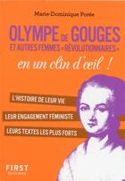Couverture du livre « Olympe de Gouges et les femmes de la Révolution en un clin d'oeil » de Marie-Dominique Poree aux éditions First