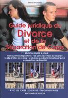 Couverture du livre « Guide juridique du divorce et de la separation » de Pierre Simonetta aux éditions De Vecchi