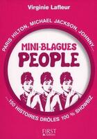 Couverture du livre « Mini-blagues people » de Virginie Lafleur aux éditions First