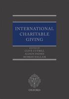 Couverture du livre « International Charitable Giving » de Clive Cutbill aux éditions Oup Oxford