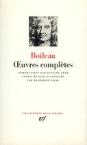 Couverture du livre « Oeuvres complètes » de Boileau aux éditions Gallimard